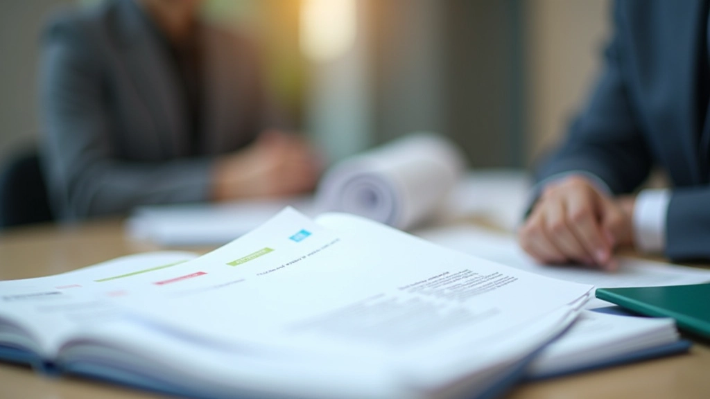 Financial documents organized in filing system